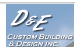 D&E Custom Building & Design logo